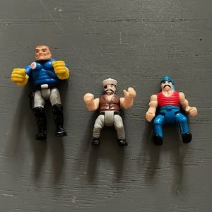 Vintage Set of 3 Miniature Figures Playset Figures Pirates Possible Mighty Max